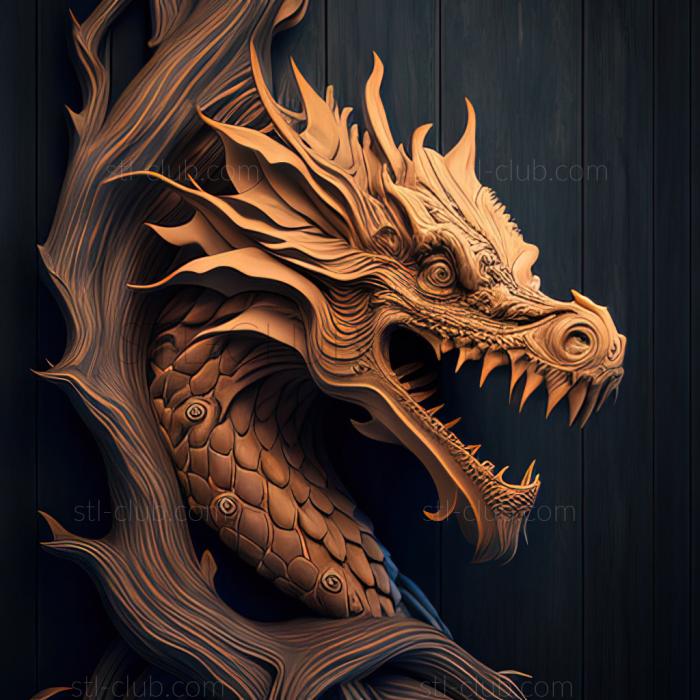 3D model st dragon (STL)